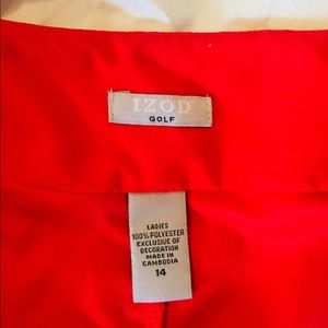 Izod Shorts - Red IZOD Golf Skort Size 14 Izod Shorts - Red IZOD Golf Skort Size 14